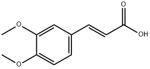 (E)-3,4-Dimethoxycinnamic acid Structure